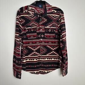 George‎ Men's fleece western button-down shirt size small